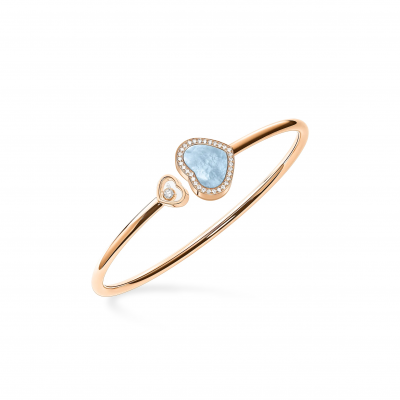 CHOPARD HAPPY HEARTS BANGLE, ETHICAL ROSE GOLD 85A074-5340